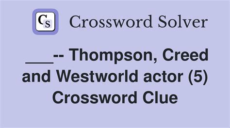 thompson of creed crossword clue